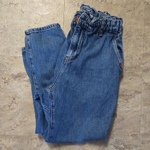 ZARA High Waisted Paperbag Jeans